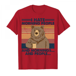 Camping I Hate Morning People Men's T-Shirt Cardinal