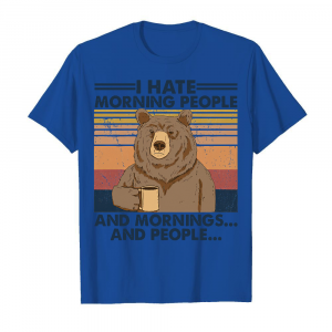 Camping I Hate Morning People Men's T-Shirt Royal Blue