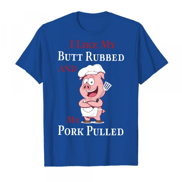 I Like My Pork Pulled Men's T-Shirt Royal Blue