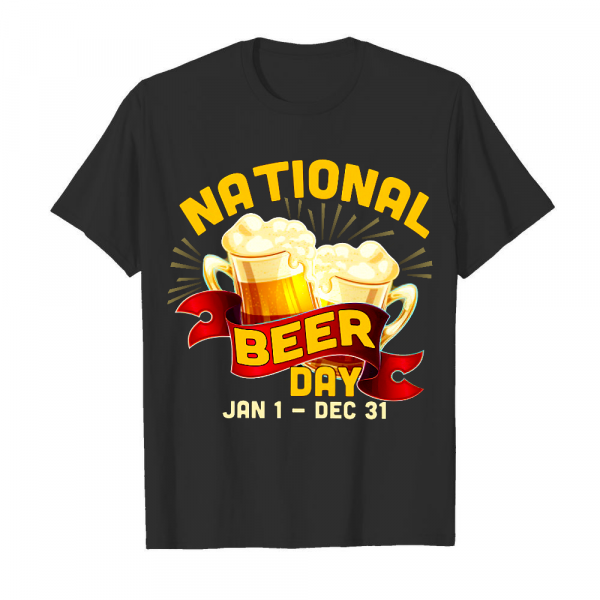 National Beer Day Men's T-Shirt Black