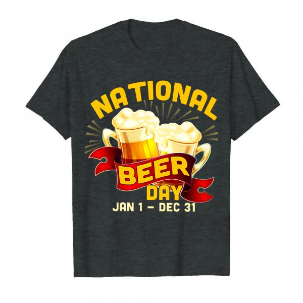 National Beer Day Men's T-Shirt Dark Heather