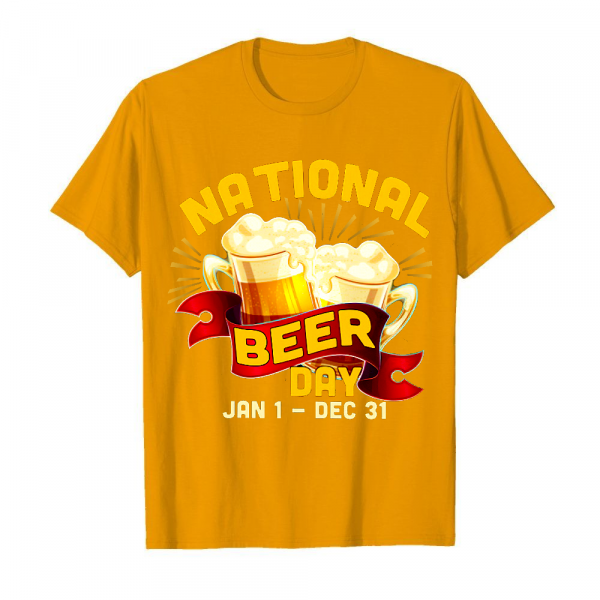 National Beer Day Men's T-Shirt Orange