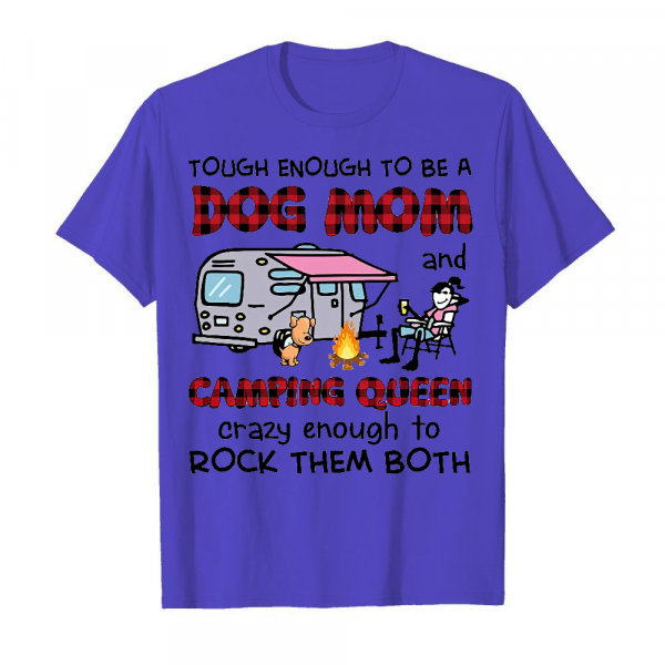 Tough Enough To Be A Dog Mom Men's T-Shirt Iris