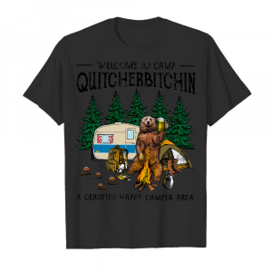 Welcome To Camp Quitcherbichin Men's T-Shirt Black